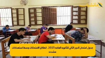 جدول امتحان الدور الثاني للثانوية العامة 2025.. انطلاق الامتحانات وسط استعدادات مشددة